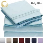 Egyptian Cotton Cotton China Wholesale Eco-friendly 100% Egyptian Cotton Feels Sheet Bedding Set In Solid Colors For Home