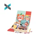 Wooden Material Magnetic Fridge Magnet Educational Board Magnetic Jigsaw Toys for Kids