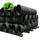 SN4 SN8 hdpe double wall corrugated drainage pipe plastic culvert pipe for sewer drainage farm roads culvert