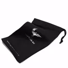 Eco friendly small drawstring pouch sunglass bag with custom logo