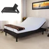 Wall hugger massage electric adjustable queen size bed with head and foot lift