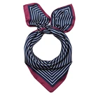Wholesale china factory supply custom satin print 70*70 square scarf women printed babushka wholesale silk scarf
