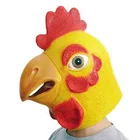 Halloween Costume Party Latex Animal Mask Rooster Chicken Head Rubber Mask