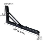 Triangle Adjustable L Shelf Metal Folding Stamping Furniture