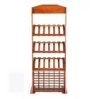 Customized Bamboo Wine Rack Wood Bottles Storage Holder
