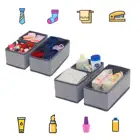 Fabric Foldable Underwear Organizer Drawer Divider