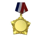 Gold silver military army custom 3d suit uniform pocket men soldier glory honor medal badge