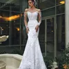 Wholesale Long Sleeve Country Western Mermaid Wedding Dress WF507