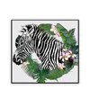 Handpainted black velvet canvas acrylic zebra painting ideas for sale