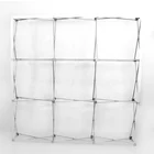 Customizable size portable folding pop up wall backdrop / banner / advertising display stand with mesh design