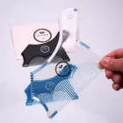 Hot Men Gentleman Facial Hair Beard Shaper Guide Template Combs Styling Accessories Trim Shaping Tool Lines Symmetry