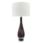 European Elegant Purple Glass Table Lamp Light For Home Hotel Decor