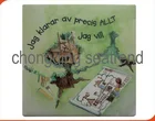 Hot sales lovely customised 4c printing wooden fridge magnet