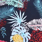 Dress textiles plain challis blue floral hawaiian print rayon soft fabric