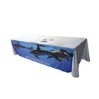 Textile Custom Printed Square Table Cloth With Good Quality For Adversting And Display