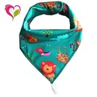 Factory Wholesale 100% Cotton Baby Bandana Drool Bibs