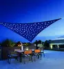 Patented Outdoor Fabric Retractable 100 Led Starry Sky Solar Light Sail Shade Awning