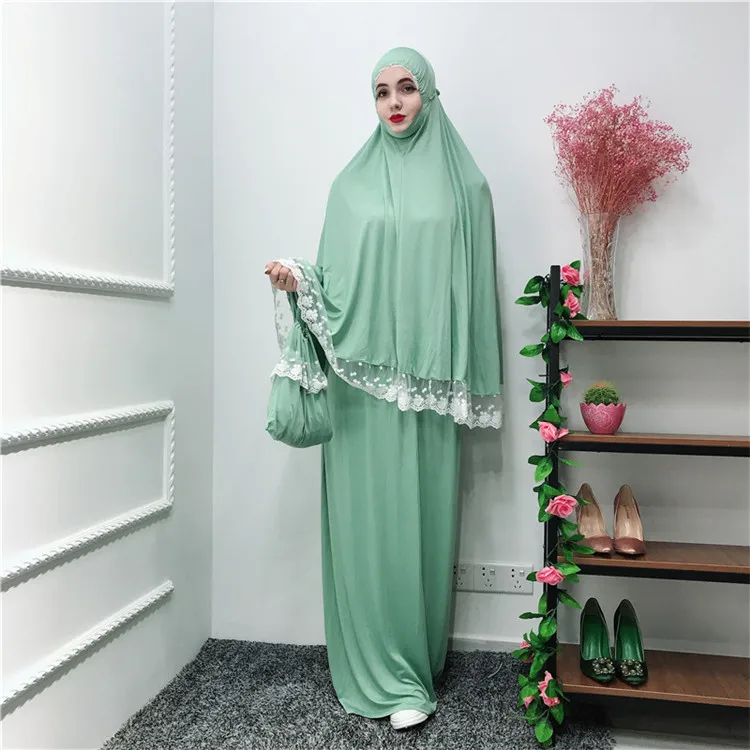 Nouvelle arrivée moderne Musulman Prier robe Belle dentelle prier abaya dubaï robe
