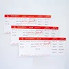 Airline thermal blank boarding pass paper, ticket printer, check card label ticket