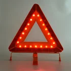 21PCS LED light warning triangle accessory plug/batteries LED warning triangle