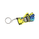 China Factory Custom Promo 3D Soft PVC Keyring Key Holder Advertising Glove Shaped Rubber PVC KeyChain
