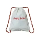 Cheap canvas cotton bag drawstring bag backpack bucket shoe bag promotional gift