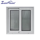 2 panels Aluminium Glazing Sliding window AS2208&NZ Standard Double Glazed Sound-proof Siding Windows