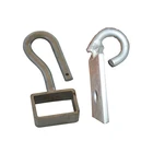 Factory hot selling customize shiny silver metal hook for hardware