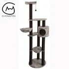 Original Design Large Deluxe Cat House Scratchers Tower Tree Wooden Cat Tree
