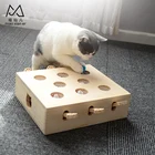 Pet Products 2019 Hot Sale Pet Products Wooden Whack A Mole Cat Toy