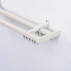 Factory custom length hotel fashion high quality decoration smart home aluminum curtain track accessories
