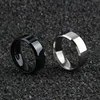2019 New Latest Jewelry Titanium design Silver Plated Blue Romantic Style Stainless Steel Couple Rings Titanium Ring Men