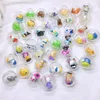 Capsule toys transparent plastic material with inside different figure toys for vending machine as kids gift