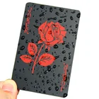 SPC-Casino Quality Playing Card Printing Black Plastic Cards Custom Pvc Card