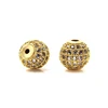 Jewelry findings Various sizes, various styles custom bracelet charm gold beads spacer metal beads micro pave round bead