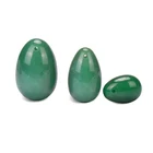 Amazon best sellers Polar Jade Gemstones Yoni Eggs 3-pcs Set Made of Rose Quartz Obsidian and Nephrite Jade Drilled