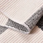 Chinese Cotton Woven Black And White Buffalo Plaid Rug Bathroom Floor Mat For Living Room Washable Buffalo Check Carpet