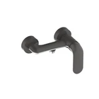 Wholesale economic hot and cold zinc alloy handle bathtub and shower faucet wall mount black brass shower mixer tap