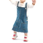 Custom Different washable denim dress kids