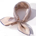 Customized Pink Geometry Styl Digital Print 100% Satin Silk Fabric For Scarf