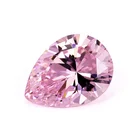 Loose Gemstone 6*9-8*10mm Light Pink Pear shape cz stone cubic zirconia