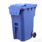 Hot selling 360L HDPE Plastic mobile garbage bin with wheels