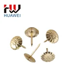 New design charming copper color flower shape sofa decorative nails