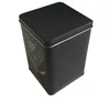 Food grade custom design square shaped gift packaging black tea storage tin box