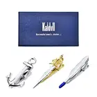 Fashion Mens Metal Silver Black Tone Simple Unique Necktie Tie Pin Bar Clasp Clips