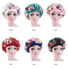 Popular Print Silk Bonnet Hood Hair Bonnet Sleeping Cap