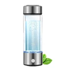 450 ミリリットルポータブル充電式リッチ水素水発生器ボトル、水電解イオナイザー、純粋な H2 アルカリ水ボトル