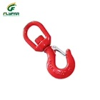Red Painted Carbon Steel sling Crane Lifting Hoist swivel hook