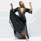 2019 new summer spring wholesale OEM bohemian clothing dress long flower print dress
