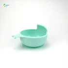 Children Dining Tableware Food Grade Eco-friendly Feeding Set With Spoon Silicone Bowl Baby suction bowl